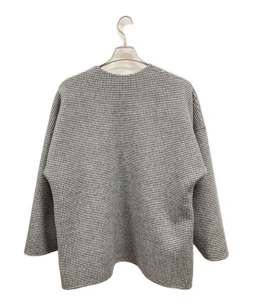 Demi-Luxe Beams（デミルクス ビームス）Demi-Luxe BEAMS (デミルクス ビームス) ウール リバー ミドルコート/デミルクス ビームス/64-19-0278-286 グレー サイズ:36の古着・服飾アイテム