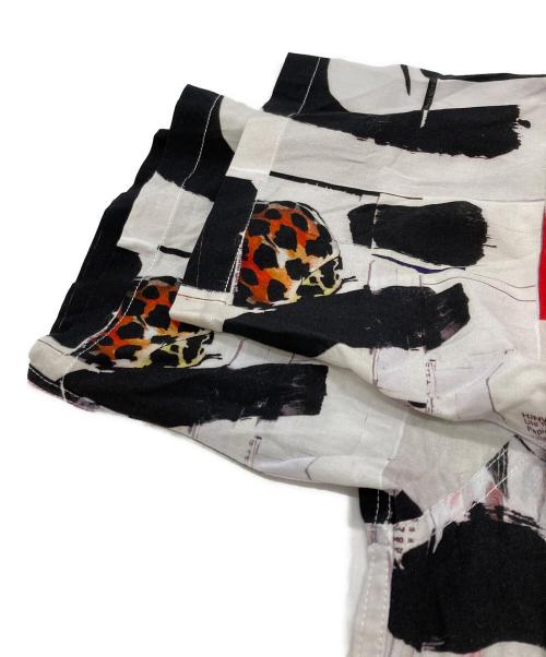 ALOHA RUG（アロハラグ）ALOHA RUG (アロハラグ) LEE IZUMIDA×SHOHEI YOSHIDA Black Collage Shirt ホワイト×ブラック サイズ:2の古着・服飾アイテム