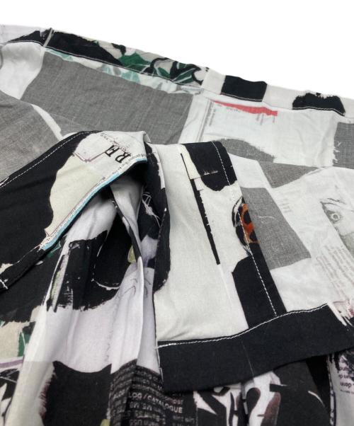 ALOHA RUG（アロハラグ）ALOHA RUG (アロハラグ) LEE IZUMIDA×SHOHEI YOSHIDA Black Collage Shirt ホワイト×ブラック サイズ:2の古着・服飾アイテム