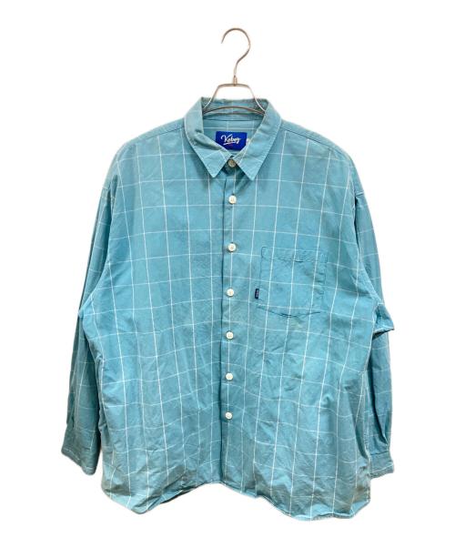 KEBOZ（ケボズ）KEBOZ (ケボズ) チェックシャツ　ケボズ ブルー サイズ:Ｌの古着・服飾アイテム