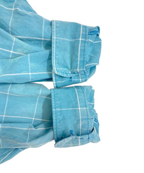 KEBOZ（ケボズ）KEBOZ (ケボズ) チェックシャツ　ケボズ ブルー サイズ:Ｌの古着・服飾アイテム