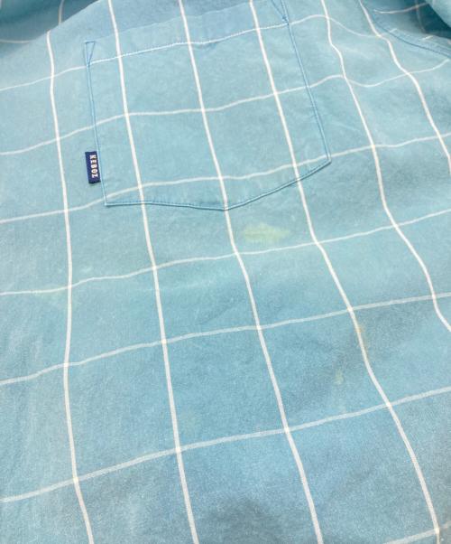 KEBOZ（ケボズ）KEBOZ (ケボズ) チェックシャツ　ケボズ ブルー サイズ:Ｌの古着・服飾アイテム