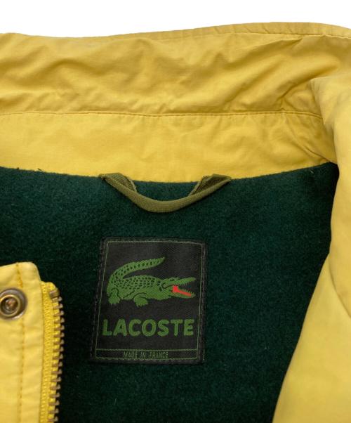 LACOSTE（ラコステ）LACOSTE (ラコステ) COTTON DESIGN JACKET/ラコステ/5303L/フランス製 イエロー サイズ:Ｌの古着・服飾アイテム