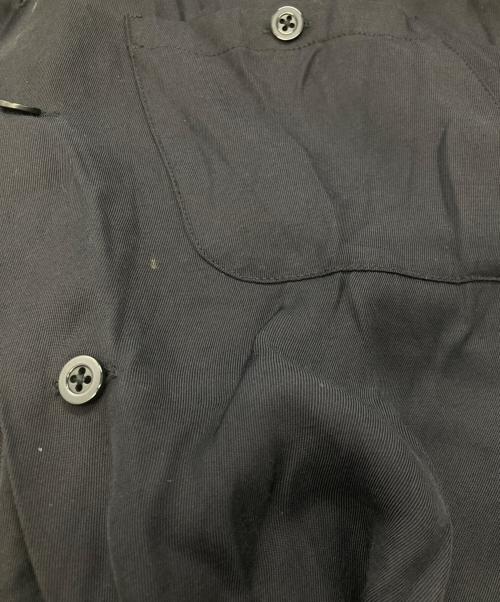MINEDENIM（マインデニム）MINEDENIM (マインデニム) 半袖レーヨンシャツ ブラック サイズ:3の古着・服飾アイテム