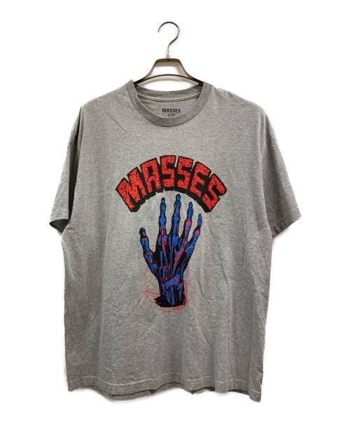 MASSES（マシス）MASSES (マシス) MASSES (マシス) プリントTシャツ グレー サイズ:XLの古着・服飾アイテム
