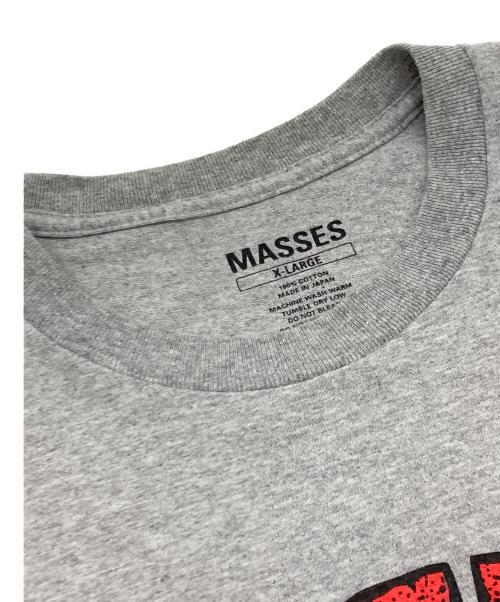 MASSES（マシス）MASSES (マシス) MASSES (マシス) プリントTシャツ グレー サイズ:XLの古着・服飾アイテム