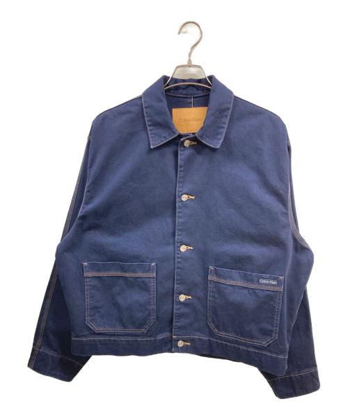 Calvin Klein（カルバンクライン）Calvin Klein (カルバンクライン) デッキジャケット　40MP712　　カルバンクライン　 ネイビー サイズ:Ｍの古着・服飾アイテム