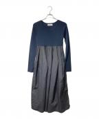 HeRIN.CYEヘリンドットサイ）の古着「Mountain form dress　530IST73-1881　ヘリンドットサイ　」｜ネイビー