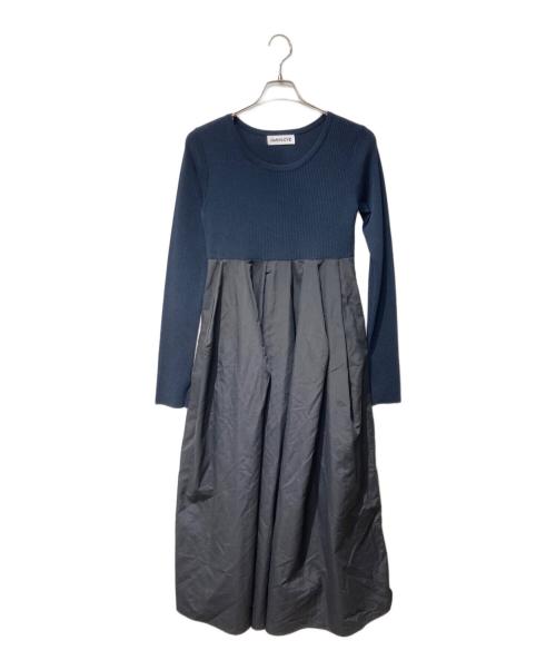 HeRIN.CYE（ヘリンドットサイ）HeRIN.CYE (ヘリンドットサイ) Mountain form dress　530IST73-1881　ヘリンドットサイ　 ネイビー サイズ:36の古着・服飾アイテム