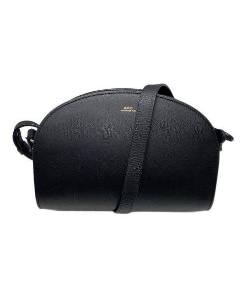 A.P.C.（アーペーセー）A.P.C. (アーペーセー) ハーフムーンショルダーバッグ　アーペーセー ブラックの古着・服飾アイテム