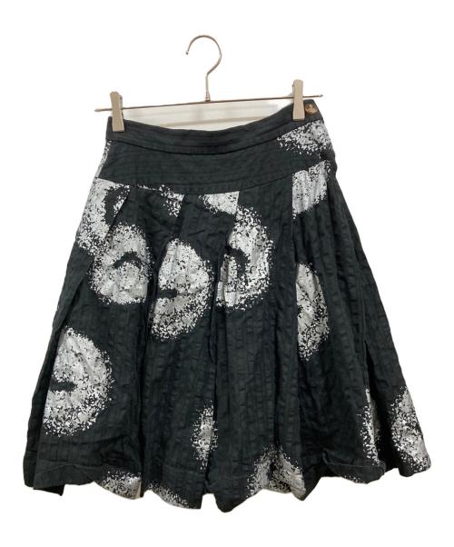 Vivienne Westwood RED LABEL（ヴィヴィアンウエストウッドレッドレーベル）Vivienne Westwood RED LABEL (ヴィヴィアンウエストウッド レッドレーベル) ミディスカート　357-01-28011　　ヴィヴィアンウエストウッド レッドレーベル ブラック サイズ:Ｍの古着・服飾アイテム