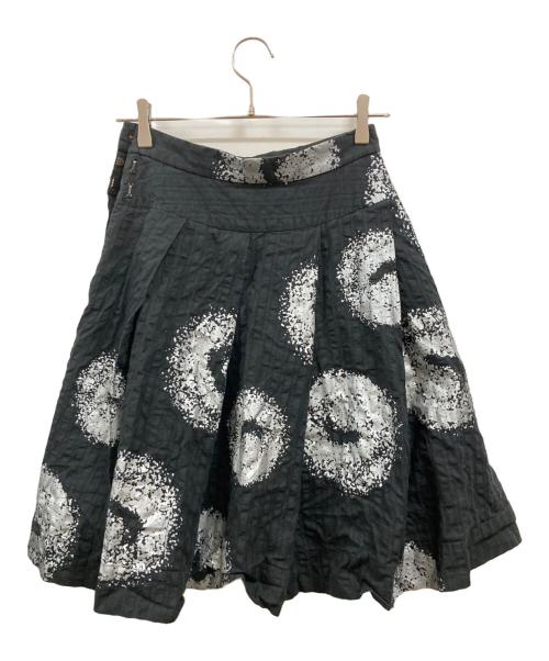 Vivienne Westwood RED LABEL（ヴィヴィアンウエストウッドレッドレーベル）Vivienne Westwood RED LABEL (ヴィヴィアンウエストウッド レッドレーベル) ミディスカート　357-01-28011　　ヴィヴィアンウエストウッド レッドレーベル ブラック サイズ:Ｍの古着・服飾アイテム