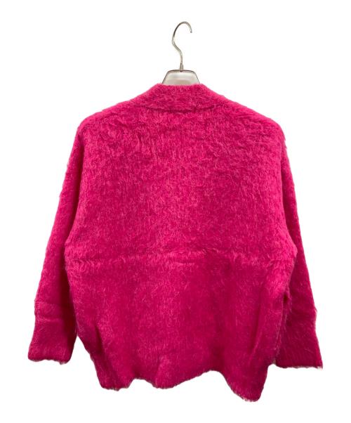 MACPHEE（マカフィー）MACPHEE (マカフィー) フラッフィーアルパカ Vネックカーディガン　マカフィー　12-02-34-02301-TN ショッキングピンク サイズ:Sの古着・服飾アイテム