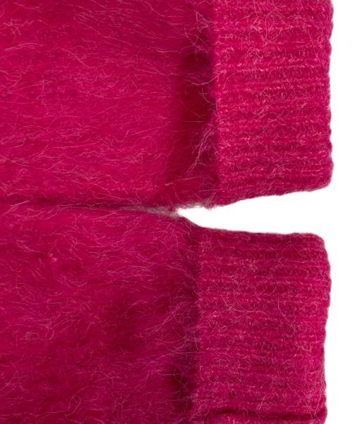 MACPHEE（マカフィー）MACPHEE (マカフィー) フラッフィーアルパカ Vネックカーディガン　マカフィー　12-02-34-02301-TN ショッキングピンク サイズ:Sの古着・服飾アイテム