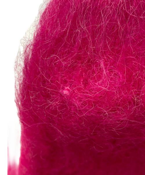 MACPHEE（マカフィー）MACPHEE (マカフィー) フラッフィーアルパカ Vネックカーディガン　マカフィー　12-02-34-02301-TN ショッキングピンク サイズ:Sの古着・服飾アイテム