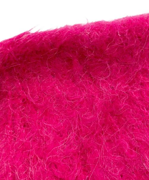 MACPHEE（マカフィー）MACPHEE (マカフィー) フラッフィーアルパカ Vネックカーディガン　マカフィー　12-02-34-02301-TN ショッキングピンク サイズ:Sの古着・服飾アイテム