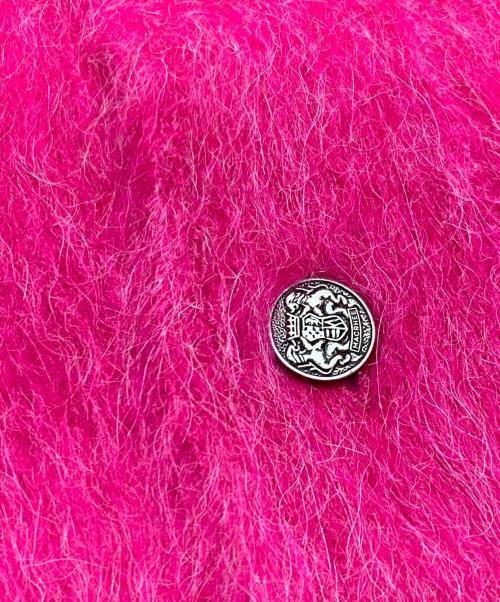 MACPHEE（マカフィー）MACPHEE (マカフィー) フラッフィーアルパカ Vネックカーディガン　マカフィー　12-02-34-02301-TN ショッキングピンク サイズ:Sの古着・服飾アイテム