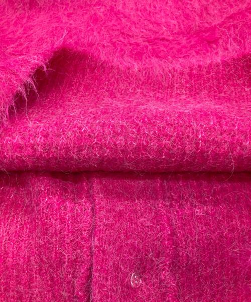 MACPHEE（マカフィー）MACPHEE (マカフィー) フラッフィーアルパカ Vネックカーディガン　マカフィー　12-02-34-02301-TN ショッキングピンク サイズ:Sの古着・服飾アイテム