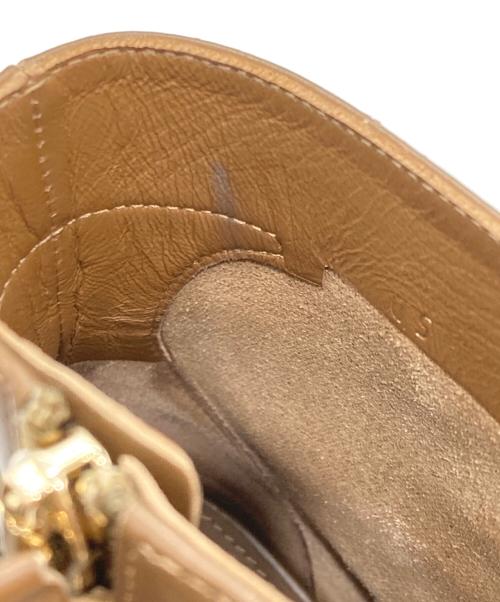 Salvatore Ferragamo（サルヴァトーレ フェラガモ）Salvatore Ferragamo (サルヴァトーレ フェラガモ) チェーンショートブーツ　サルヴァトーレ フェラガモ ブラウン サイズ:5 1/2の古着・服飾アイテム