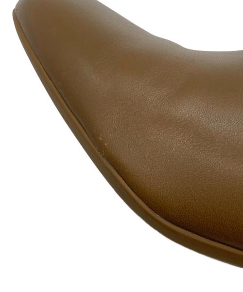 Salvatore Ferragamo（サルヴァトーレ フェラガモ）Salvatore Ferragamo (サルヴァトーレ フェラガモ) チェーンショートブーツ　サルヴァトーレ フェラガモ ブラウン サイズ:5 1/2の古着・服飾アイテム