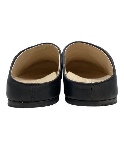 toshinosuke takegahara（トシノスケ タケガハラ）TOSHINOSUKE TAKEGAHARA (トシノスケ タケガハラ) LEATHER MOC サンダル　BEAUTIFUL SHOES　トシノスケ タケガハラ ブラック サイズ:24.5cmの古着・服飾アイテム