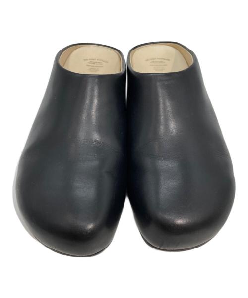 toshinosuke takegahara（トシノスケ タケガハラ）TOSHINOSUKE TAKEGAHARA (トシノスケ タケガハラ) LEATHER MOC サンダル　BEAUTIFUL SHOES　トシノスケ タケガハラ ブラック サイズ:24.5cmの古着・服飾アイテム