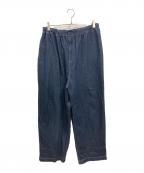 solamonat pocheソラモナ ポッシェ）の古着「デニムイージーパンツ　ソラモナ ポッシェ　」｜インディゴ