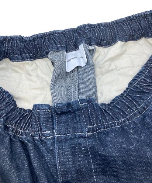 solamonat poche（ソラモナ ポッシェ）solamonat poche (ソラモナ ポッシェ) デニムイージーパンツ　ソラモナ ポッシェ　 インディゴ サイズ:3の古着・服飾アイテム