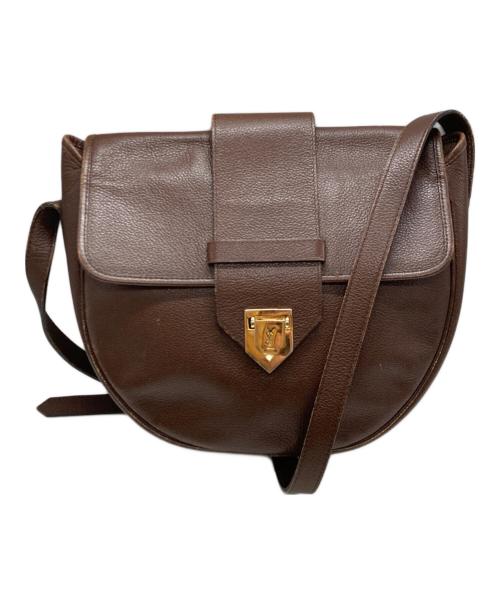 Yves Saint Laurent（イヴサンローラン）Yves Saint Laurent (イヴサンローラン) YSLロゴショルダーバッグ　イヴサンローラン　 ブラウンの古着・服飾アイテム