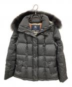 BURBERRY LONDONバーバリーロンドン）の古着「裏地ノバチェックフォックスファー ダウンジャケット　バーバリーロンドン　FS028-954-09」｜ブラック