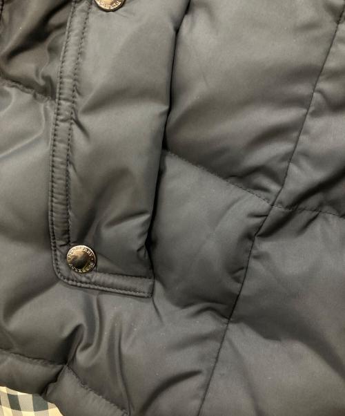 BURBERRY LONDON（バーバリーロンドン）BURBERRY LONDON (バーバリーロンドン) 裏地ノバチェックフォックスファー ダウンジャケット　バーバリーロンドン　FS028-954-09 ブラック サイズ:40の古着・服飾アイテム