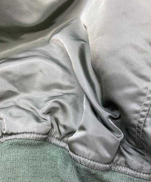 ALPHA（アルファ）ALPHA (アルファ) MA-1ジャケット アルファ  90S IDEALZIP MIL-J-82790E カーキ×オレンジ サイズ:Ｍの古着・服飾アイテム