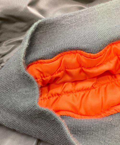 ALPHA（アルファ）ALPHA (アルファ) MA-1ジャケット アルファ  90S IDEALZIP MIL-J-82790E カーキ×オレンジ サイズ:Ｍの古着・服飾アイテム