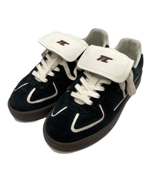 THESING（ティーシン）THESING (ティーシン) フラップスニーカー　ティーシン　25AW Whim Gazette取り扱い ホワイト×ブラック サイズ:UK5の古着・服飾アイテム