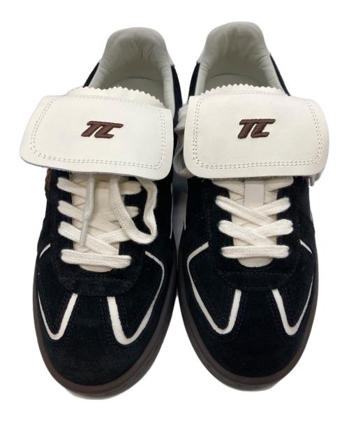 THESING（ティーシン）THESING (ティーシン) フラップスニーカー　ティーシン　25AW Whim Gazette取り扱い ホワイト×ブラック サイズ:UK5の古着・服飾アイテム