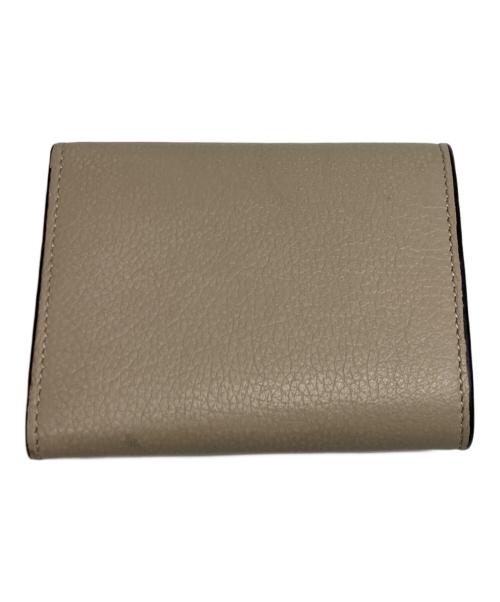 LOEWE（ロエベ）LOEWE (ロエベ) トライフォールドウォレット ベージュ×ピンクの古着・服飾アイテム