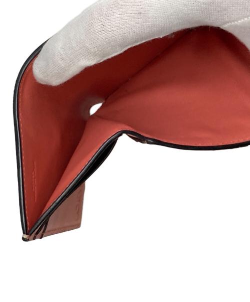 LOEWE（ロエベ）LOEWE (ロエベ) トライフォールドウォレット ベージュ×ピンクの古着・服飾アイテム