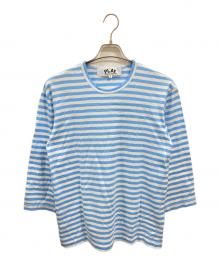 PLAY COMME des GARCONS（プレイコムデギャルソン）の古着「Striped L/S T-Shirt　プレイコムデギャルソン　AZ-T278　AD2020」｜ホワイト×ブルー