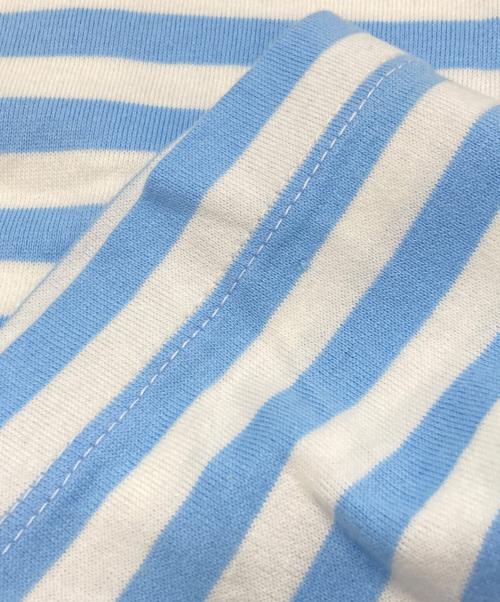 PLAY COMME des GARCONS（プレイコムデギャルソン）PLAY COMME des GARCONS (プレイコムデギャルソン) Striped L/S T-Shirt　プレイコムデギャルソン　AZ-T278　AD2020 ホワイト×ブルー サイズ:Ｌの古着・服飾アイテム
