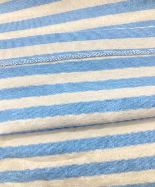 PLAY COMME des GARCONS（プレイコムデギャルソン）PLAY COMME des GARCONS (プレイコムデギャルソン) Striped L/S T-Shirt　プレイコムデギャルソン　AZ-T278　AD2020 ホワイト×ブルー サイズ:Ｌの古着・服飾アイテム