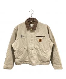 CarHartt（カーハート）の古着「デトロイトジャケット　カーハート　J76STN　90S USA製 企業ロゴ有」｜ストーン