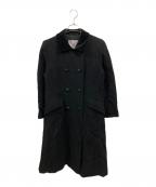 Burberry'sバーバリー）の古着「カシミヤブレンドウールトレンチコート　バーバリーズ　90S 白タグ」｜ブラック