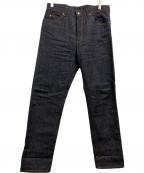 GUCCIグッチ）の古着「GG総柄折り返し付きデニムパンツ/700949 XDB1Z」｜インディゴ