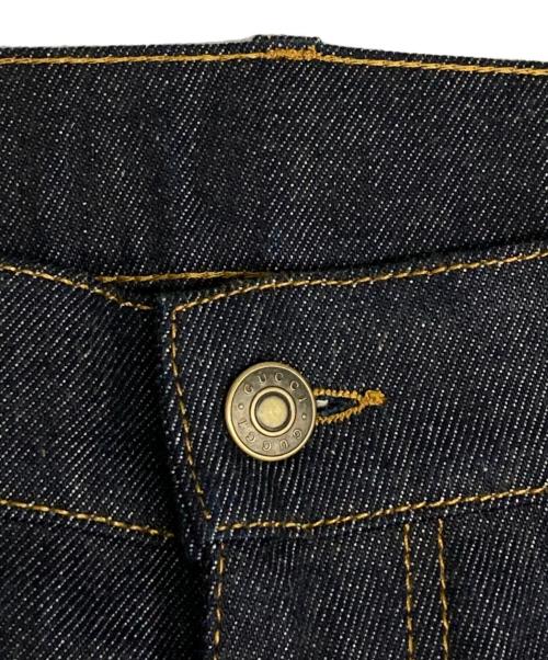 GUCCI（グッチ）GUCCI (グッチ) GG総柄折り返し付きデニムパンツ/700949 XDB1Z インディゴ サイズ:SIZE34の古着・服飾アイテム