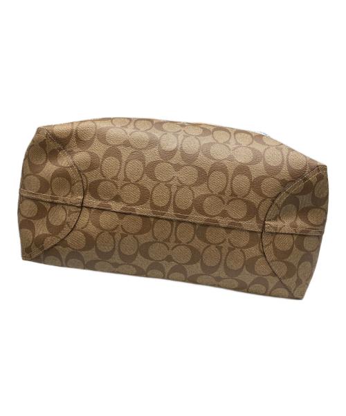 COACH（コーチ）COACH (コーチ) PEANUTS (ピーナッツ) コーティングキャンバスシグネチャートートバッグ ブラウン×ホワイトの古着・服飾アイテム