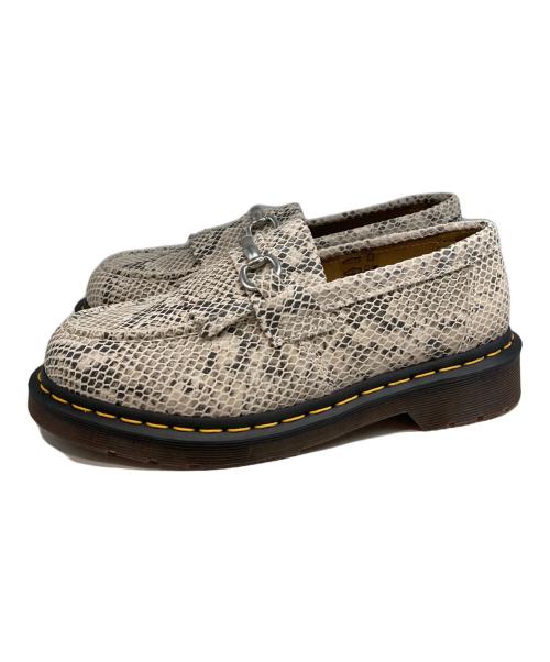 Dr.Martens（ドクターマーチン）Dr.Martens (ドクターマーチン) パイソン柄ADRIAN SNAFFLE ホワイト×ブラック サイズ:UK6の古着・服飾アイテム