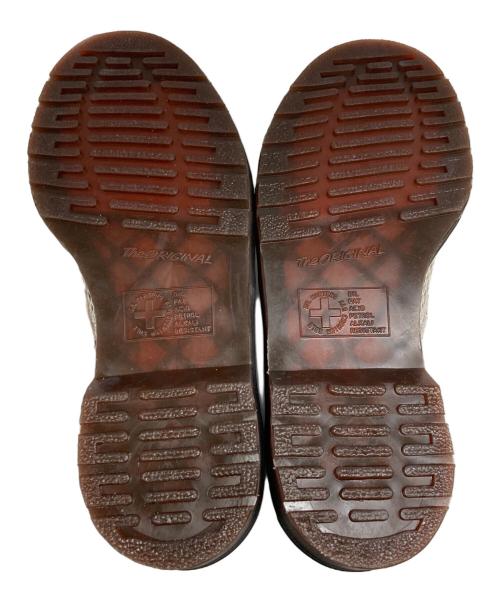 Dr.Martens（ドクターマーチン）Dr.Martens (ドクターマーチン) パイソン柄ADRIAN SNAFFLE ホワイト×ブラック サイズ:UK6の古着・服飾アイテム