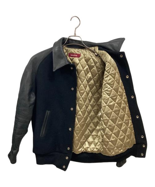 HIDE AND SEEK（ハイドアンドシーク）HIDE AND SEEK (ハイドアンドシーク) レザースタジャン　ハイドアンドシーク　STJ-12007 ブラック サイズ:Ｍの古着・服飾アイテム