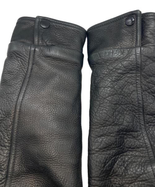 HIDE AND SEEK（ハイドアンドシーク）HIDE AND SEEK (ハイドアンドシーク) レザースタジャン　ハイドアンドシーク　STJ-12007 ブラック サイズ:Ｍの古着・服飾アイテム