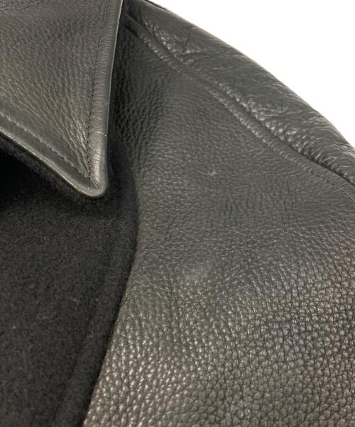 HIDE AND SEEK（ハイドアンドシーク）HIDE AND SEEK (ハイドアンドシーク) レザースタジャン　ハイドアンドシーク　STJ-12007 ブラック サイズ:Ｍの古着・服飾アイテム